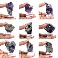Fetta naturale di Fluorite Pirite ideale per collezione