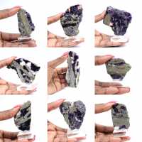 Fetta naturale di Fluorite Pirite ideale per collezione