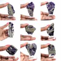 Fetta naturale di Fluorite Pirite ideale per collezione