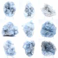 Geode di celestina blu Formazione naturale del Madagascar