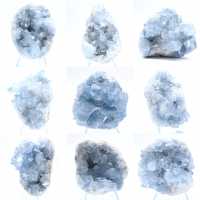 Geode di celestina blu Formazione naturale del Madagascar