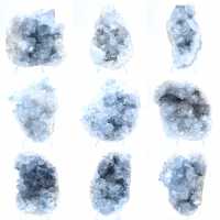 Geode di celestina blu Formazione naturale del Madagascar