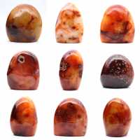 Piccolo pezzo di corniola lucidata - Esemplare minerale decorativo (Madagascar)