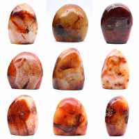 Piccolo pezzo di corniola lucidata - Esemplare minerale decorativo (Madagascar)