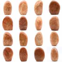 Decorazione pietra di luna rosa microline