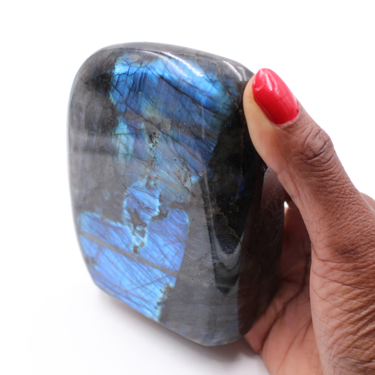 Blocco di pietra di labradorite