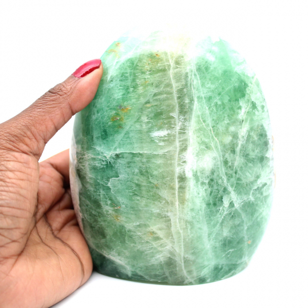 Pietra di fluorite verde lucida