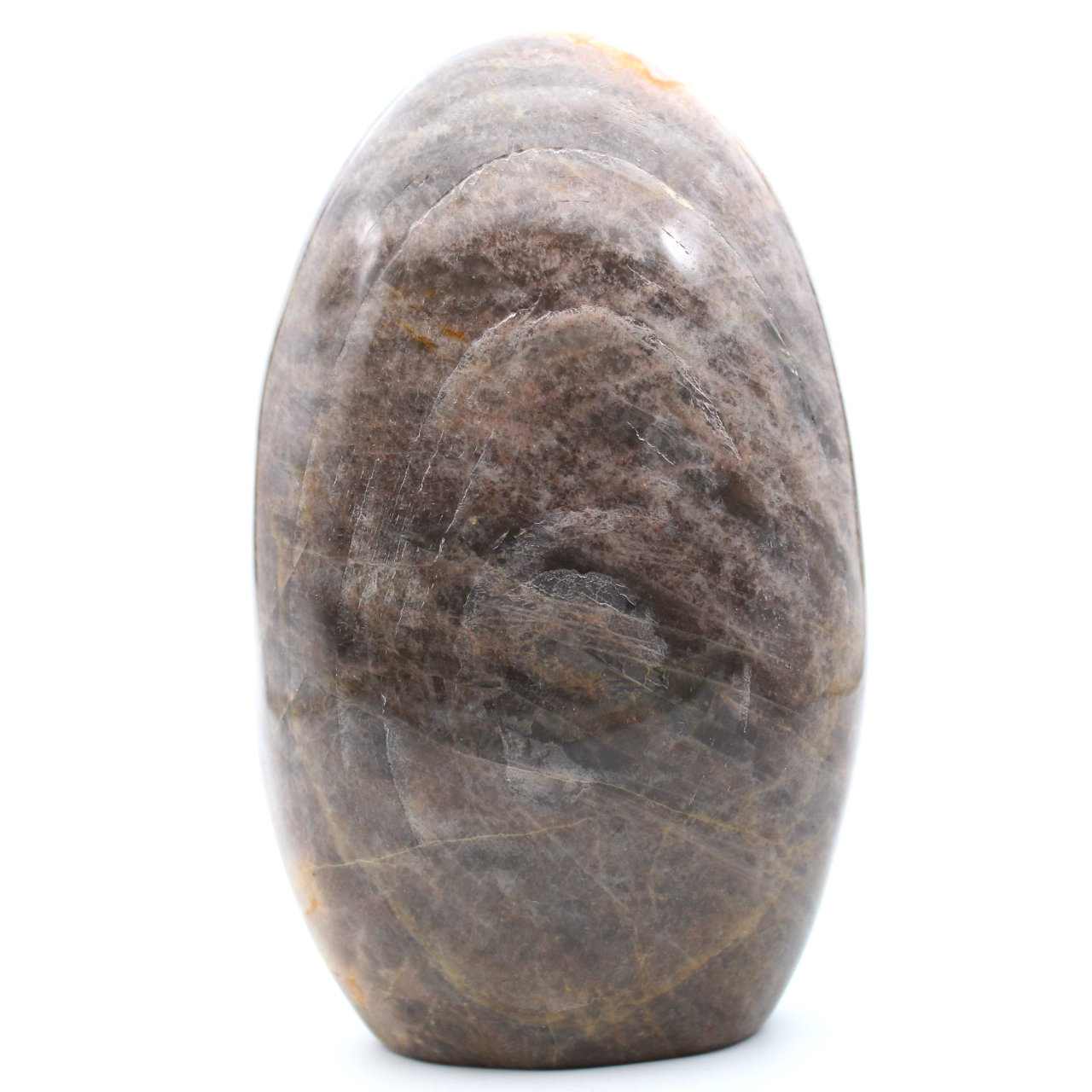 Microlinea in pietra di luna nera a forma libera