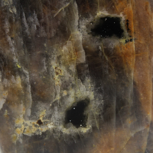 pietra di luna nera lucida microline del Madagascar