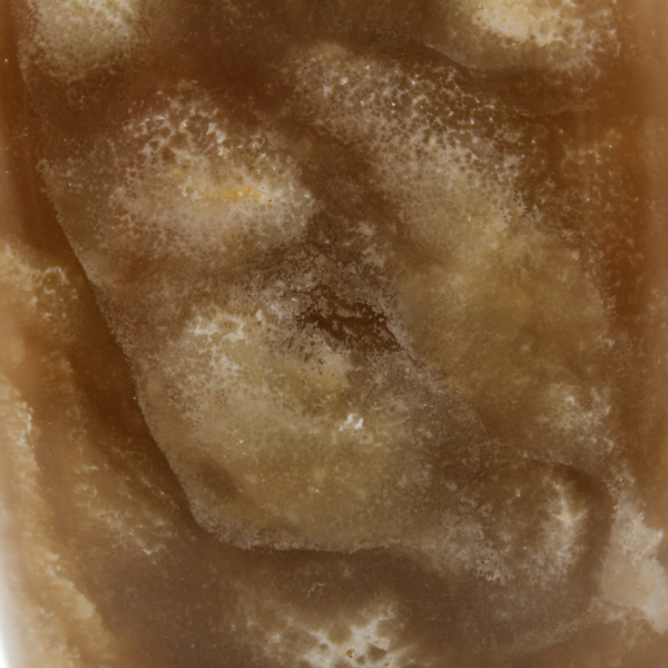 Blocco di calcite naturale lucidato al miele