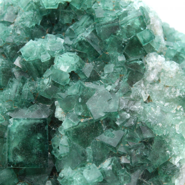 Cristallizzazione della fluorite verde del Madagascar