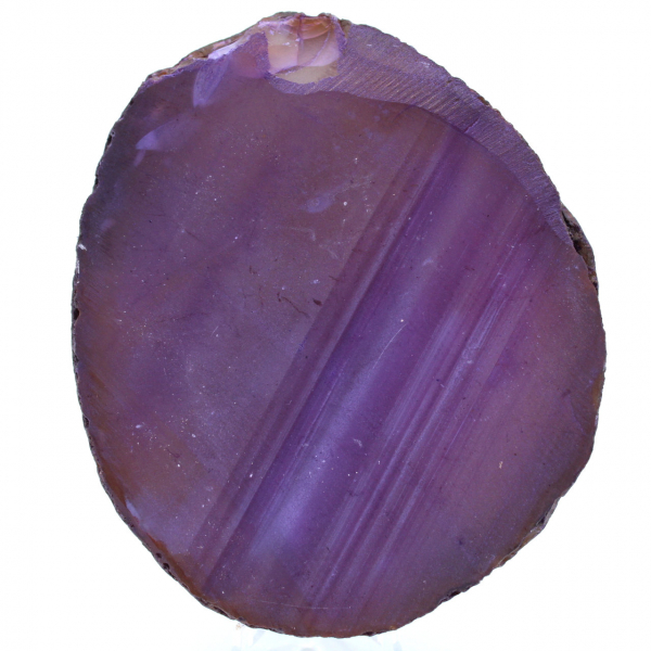 Fetta di agata viola ornamentale