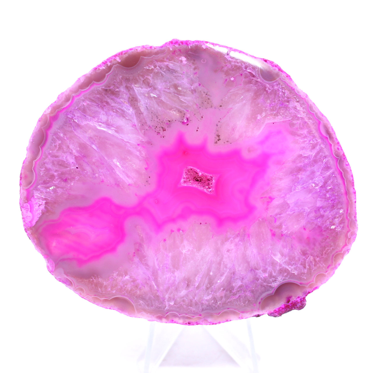 Fetta di agata rosa del Brasile