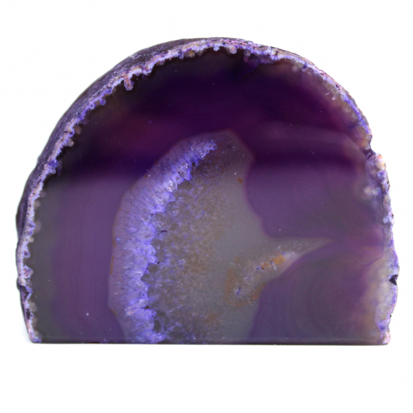 Decoro in agata viola minerale
