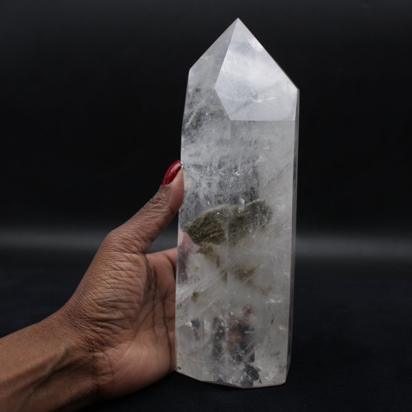 Prisma di cristallo di rocca lucidato