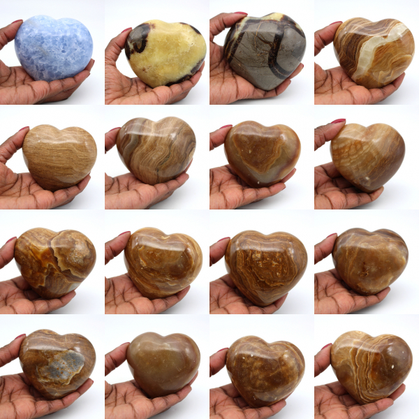 Cuore di calcite blu
