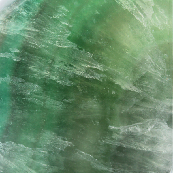 Blocco di ottaedro di fluorite verde