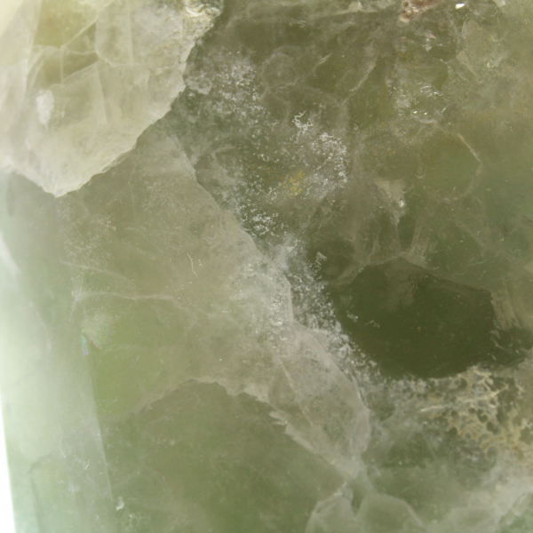 Eptaedro a blocchi di fluorite verde