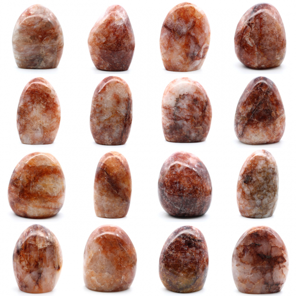 Roccia levigata in quarzo rosso