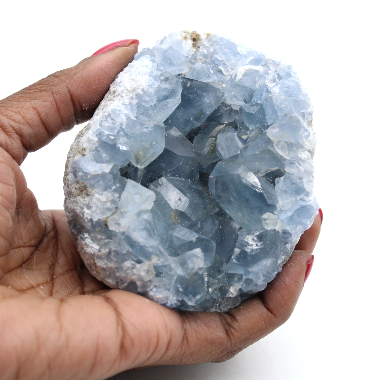Celestite del Madagascar cristallizzata