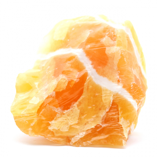 Roccia di calcite arancione