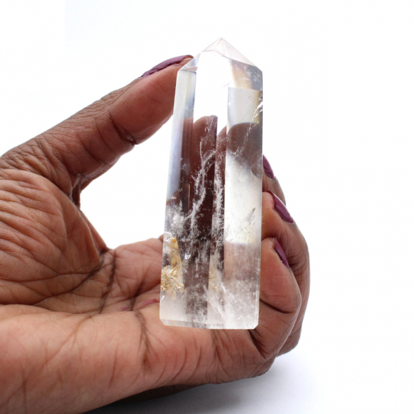 Prisma in cristallo di rocca del Madagascar