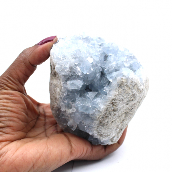 Cristalli di celestite del Madagascar Madagascar 750gr 100mm, 39€