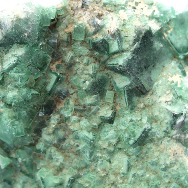 Cristallizzazione cubica della fluorite del madagascar