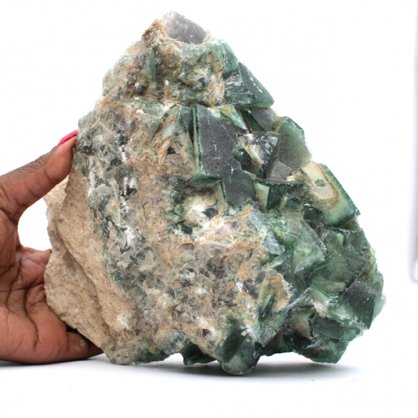 Cristalli naturali di fluorite cubica del madagascar