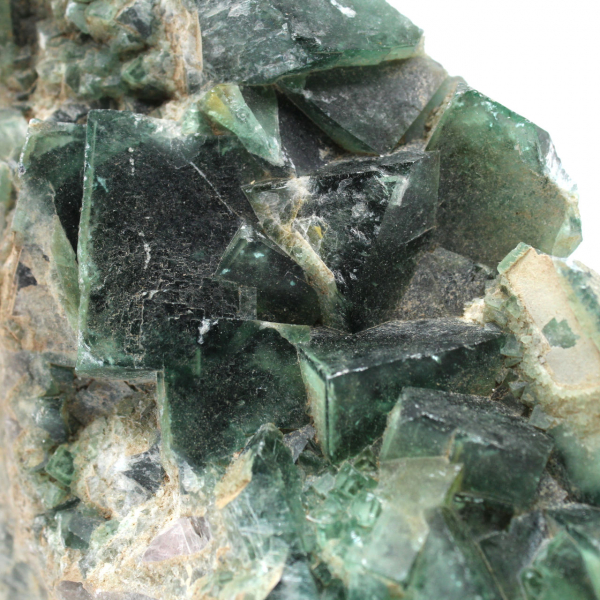 Cristalli naturali di fluorite cubica del madagascar