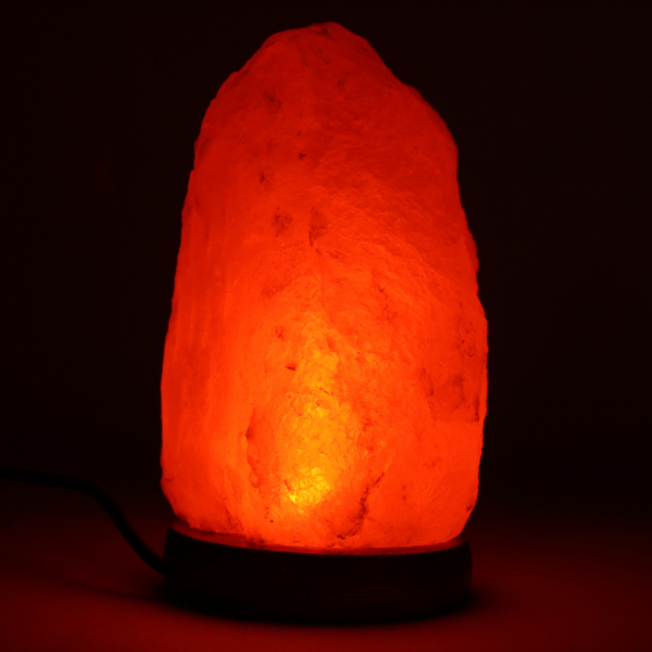 Lampada USB con roccia salina dell'Himalaya