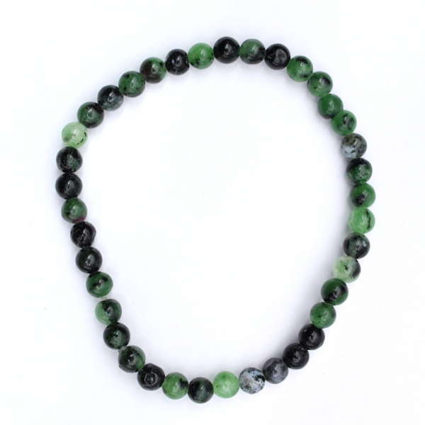 Bracciale Zoisite con rubini