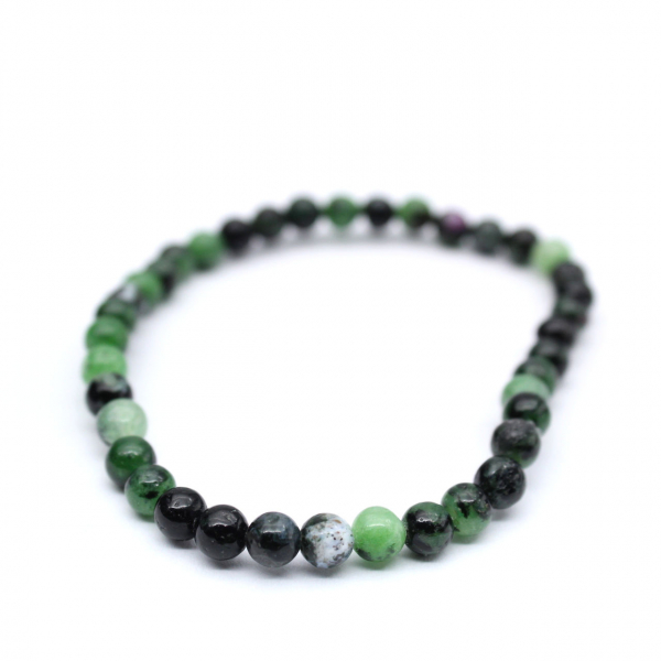 Bracciale Zoisite con rubini