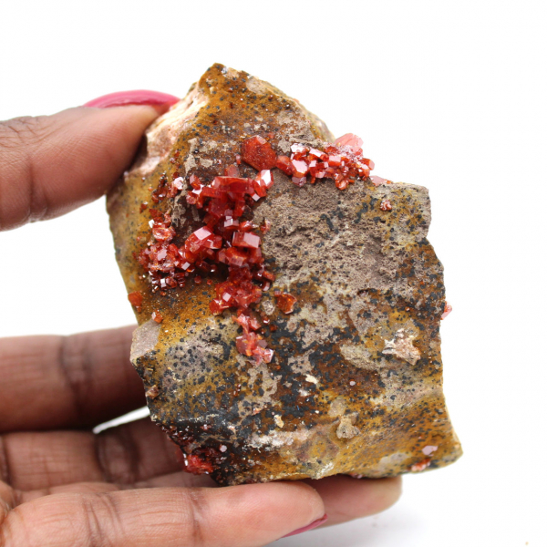 Cristalli di vanadinite sul gange