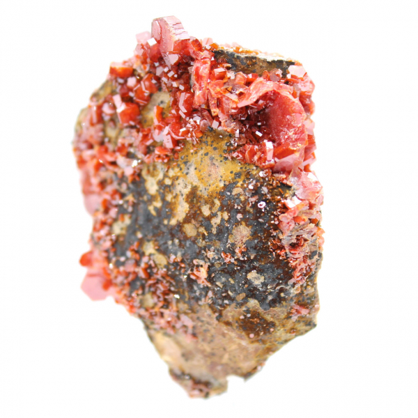 Cristalli di vanadinite sulla ganga