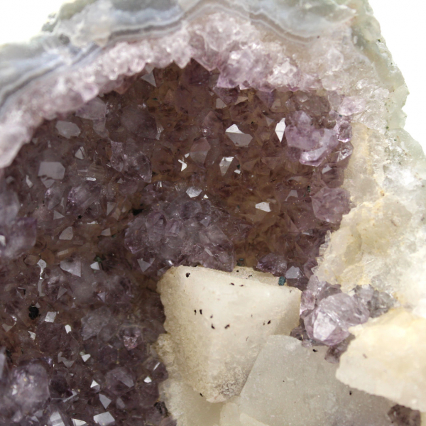 Calcite e ametista dal Brasile