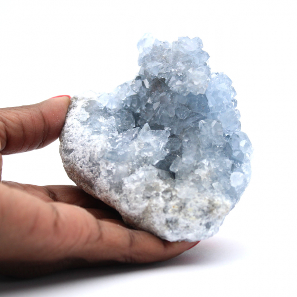 Geode di celestite cristallizzato