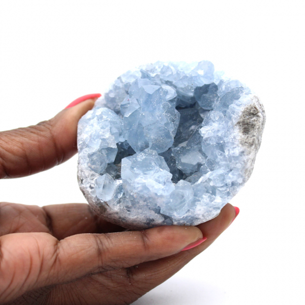 Celestite del Madagascar cristallizzata