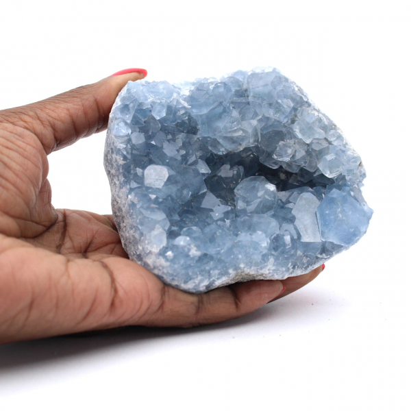 Geode di celestite grezzo