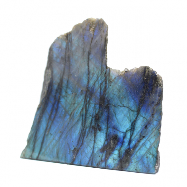 Labradorite decorativa lucida su un lato