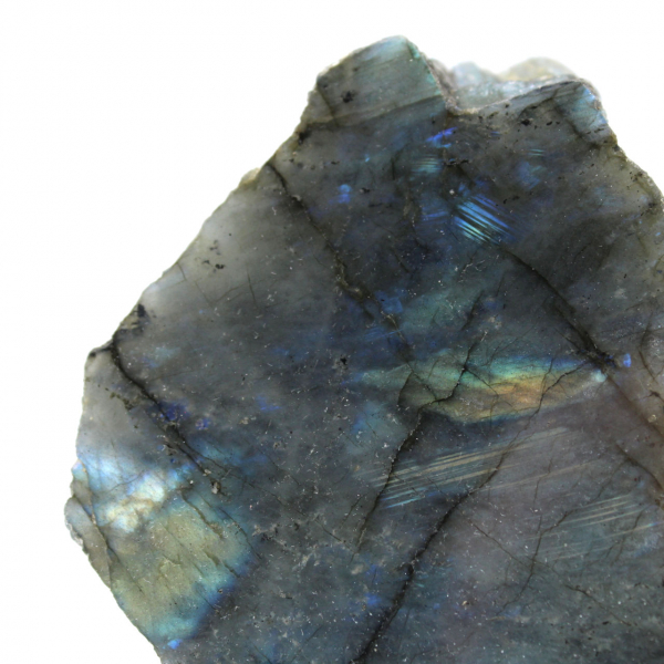 Labradorite lucidata su un lato