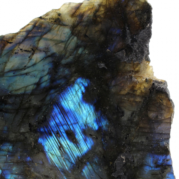 Labradorite da collezione lucida su un lato