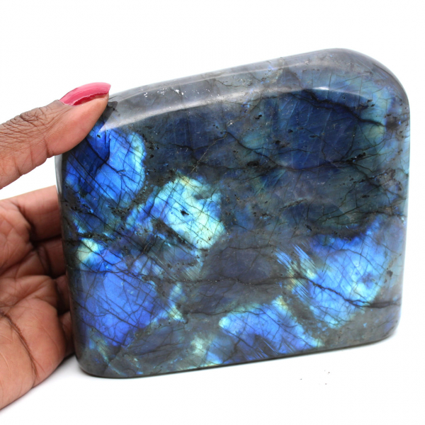 Pietra labradorite naturale lucida