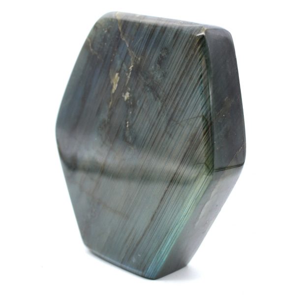 Forma libera di labradorite lucida
