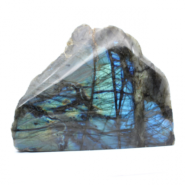 Spettrolite decorativa naturale con una faccia lucidata
