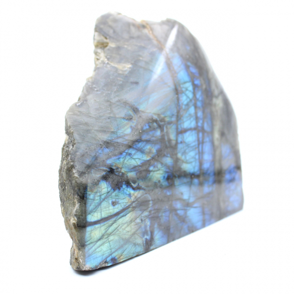 Spettrolite decorativa naturale con una faccia lucidata