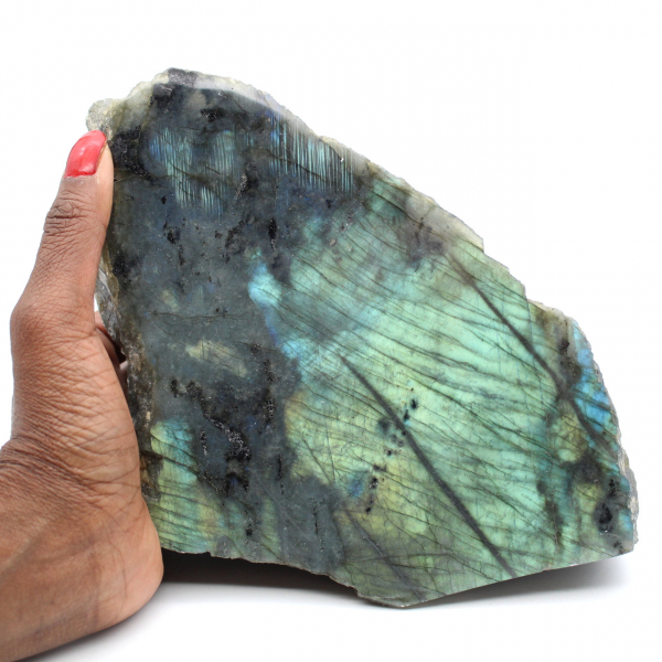 Labradorite monofacciale da collezione lucidata