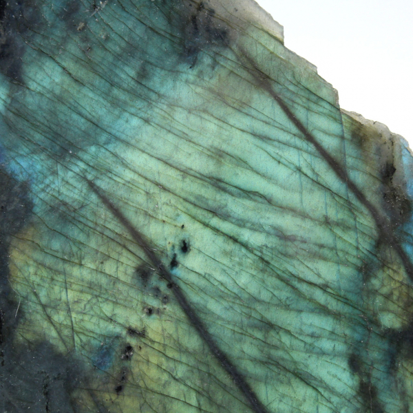 Roccia monofacciale di labradorite levigata