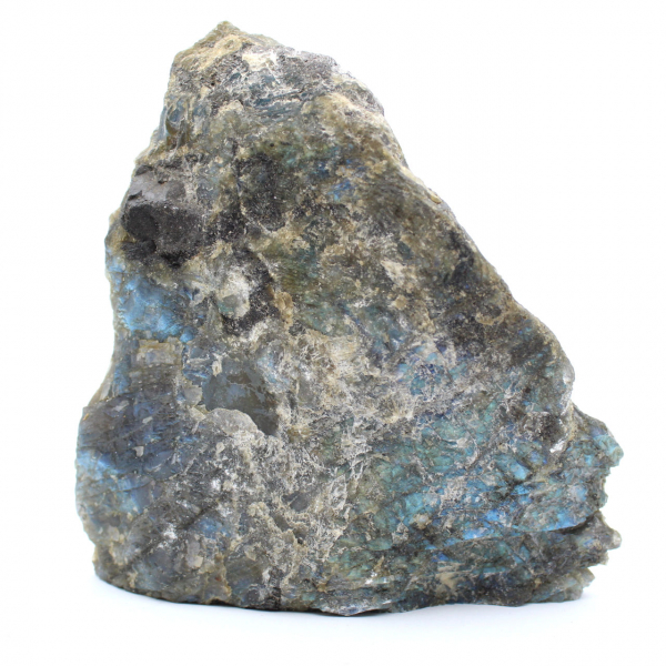 Labradorite naturale lucidata su un lato