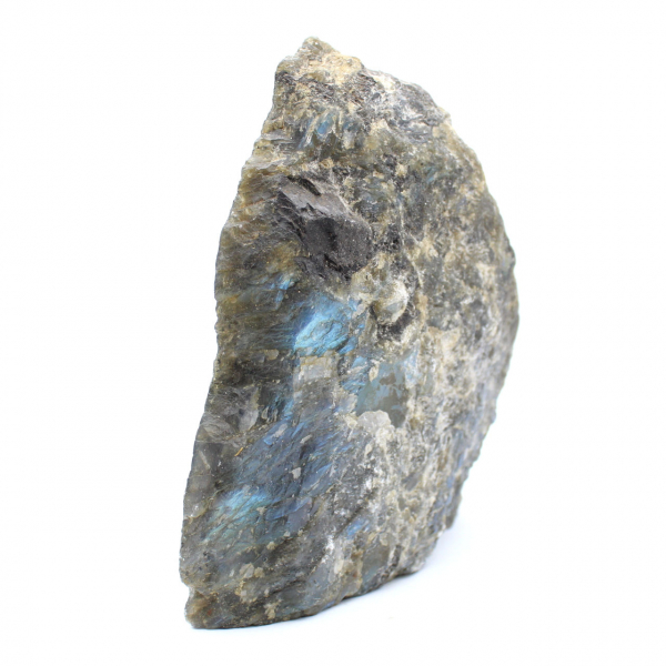 Labradorite naturale lucidata su un lato